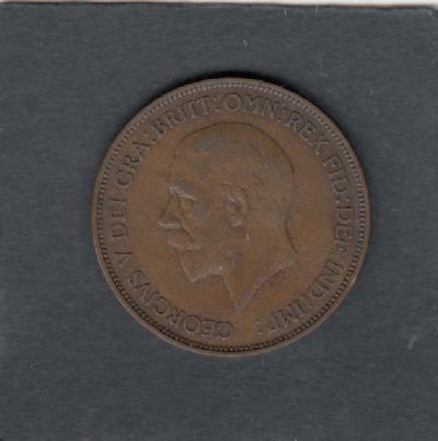 Beschrijving: 1 Penny  GEORGIUS V  